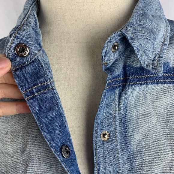 Stylemint distressed jean shirt - Picture 5 of 7